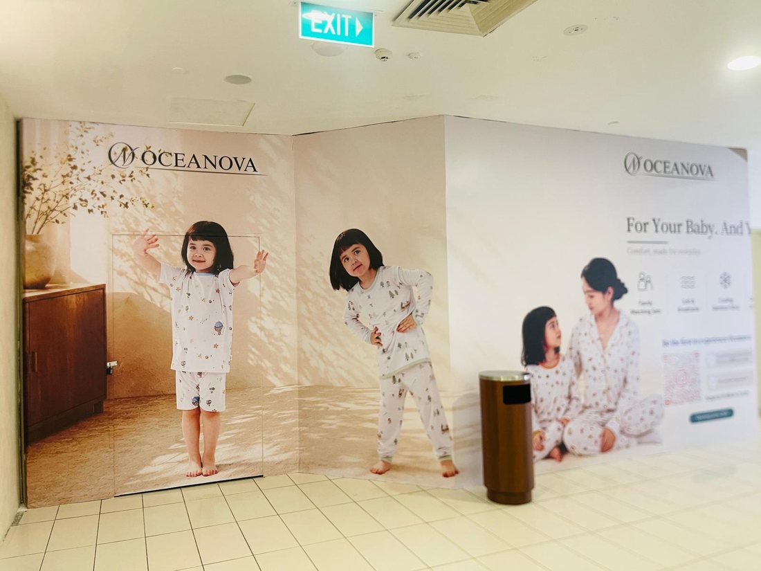 Printed hoarding board example